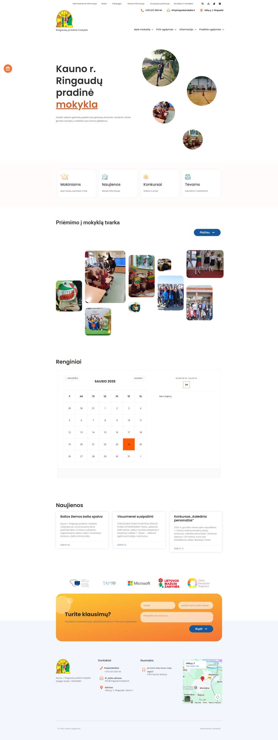 École primaire de Ringaudai, district de Kaunas